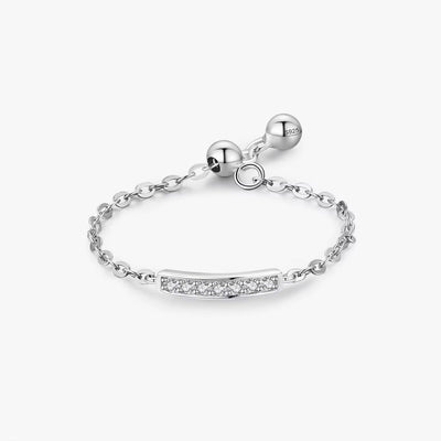 Adjustable Sparkling Bar Ring - bellissi