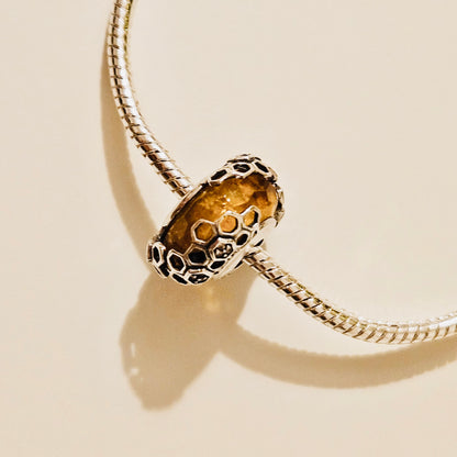 Honeycomb Murano Charm