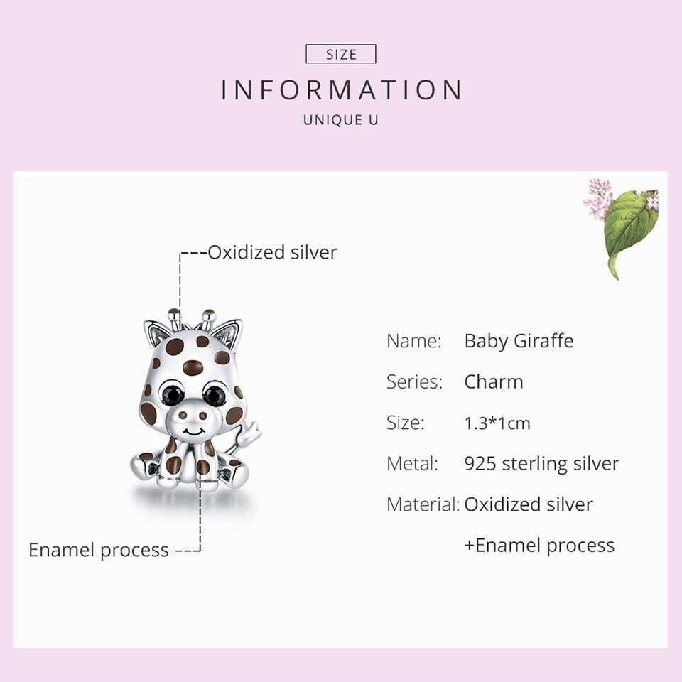 Baby Giraffe Charm - bellissi
