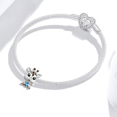 Baby Giraffe with Heart Charm - bellissi
