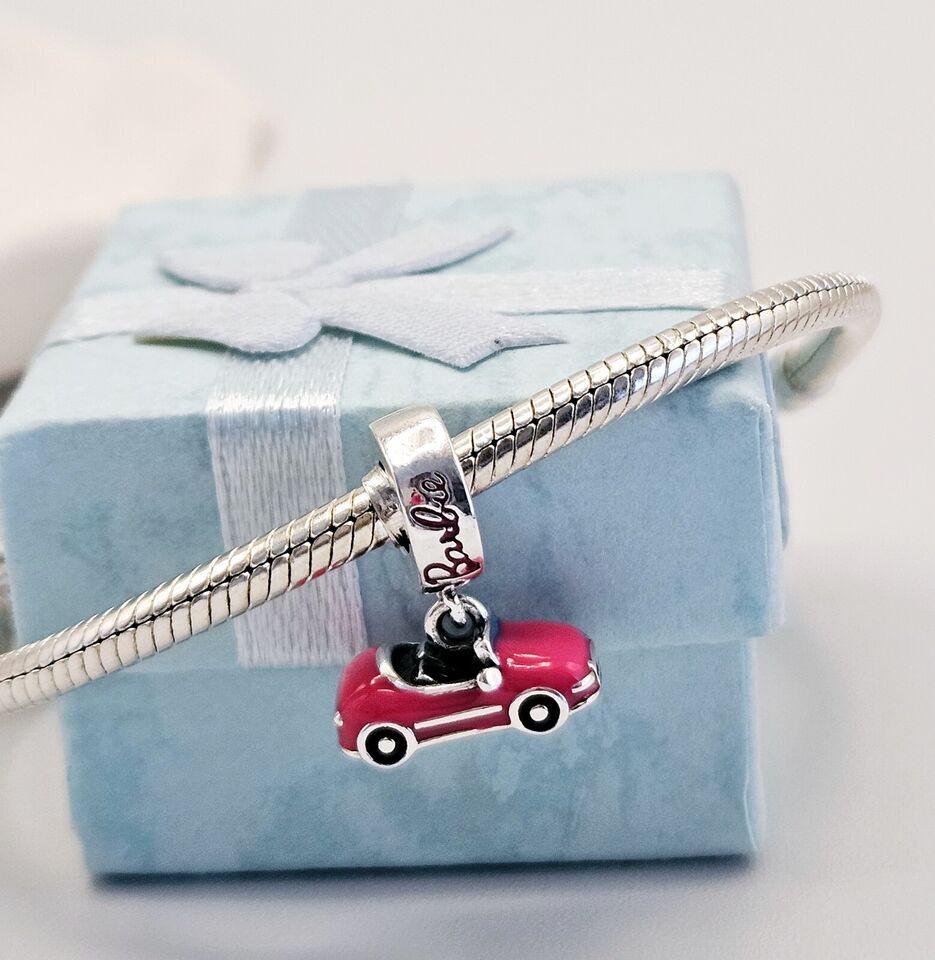 Barbie Pink Car Dangle Charm - bellissi