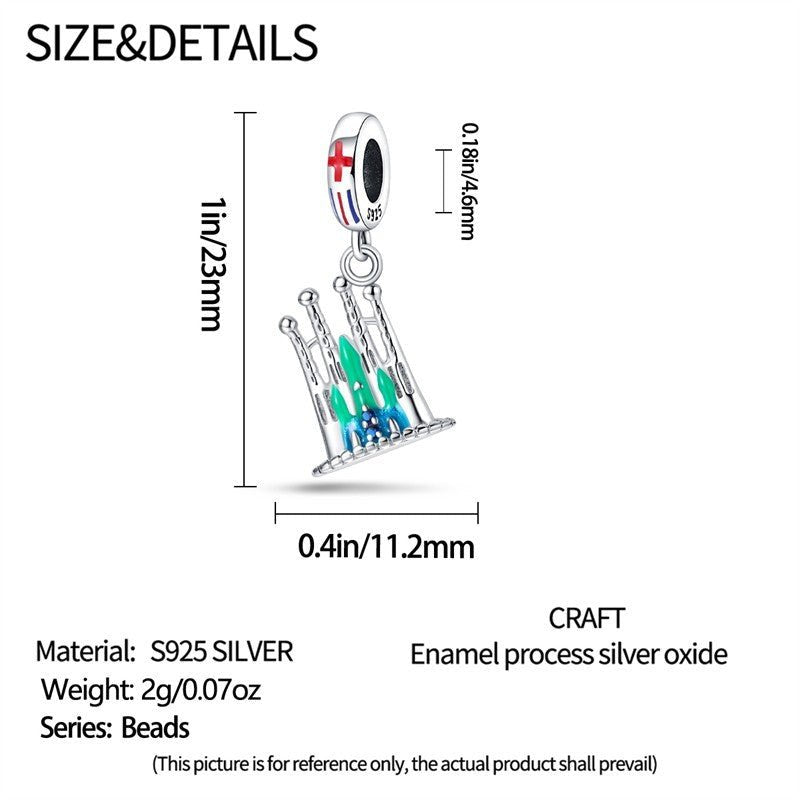 Barcelona Sagrada Familia Dangle Charm - bellissi