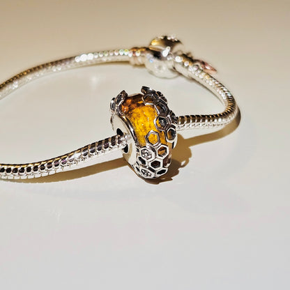 Honeycomb Murano Charm