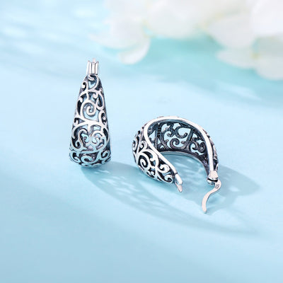 Beautiful Patterned Hoop Earrings - bellissi