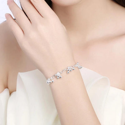 Beautiful Set Bracelets & Necklace Beads Sterling Silver - bellissi