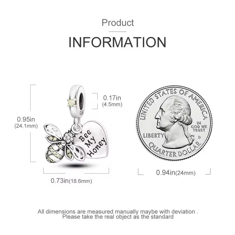 Bee My Honey Dangle Charm - bellissi