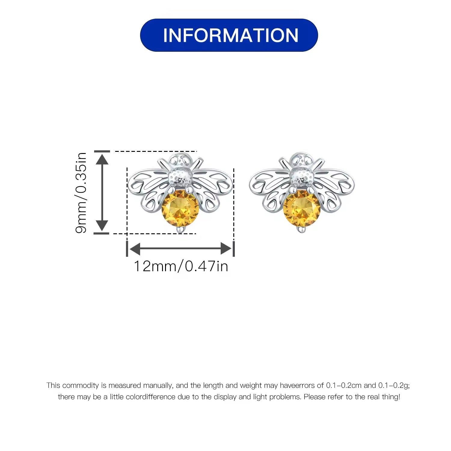 Bee Stud Earrings - bellissi