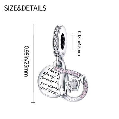Best Mum Forever Dangle Charm - bellissi