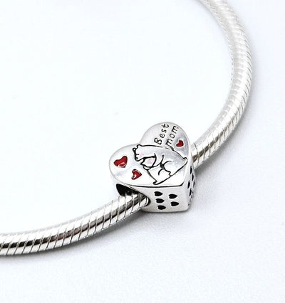 Best Mum Heart Charm - bellissi