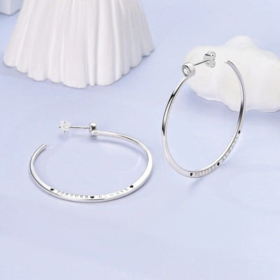 Big Chunky Hoop Earrings - bellissi