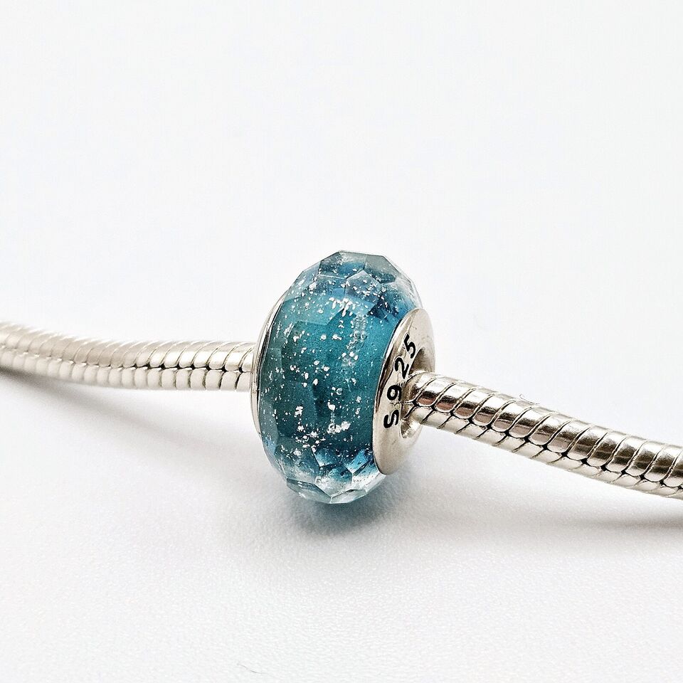 Blue Murano Glass Charm - bellissi