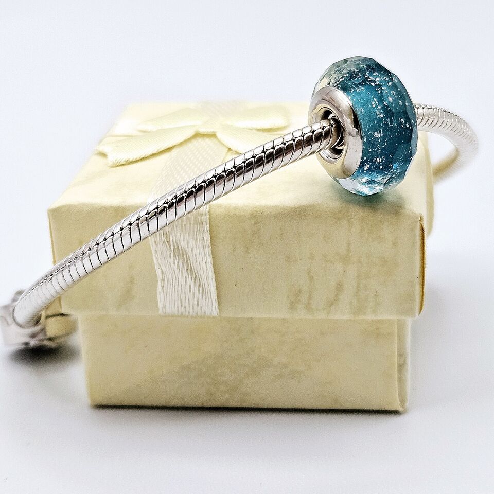 Blue Murano Glass Charm - bellissi