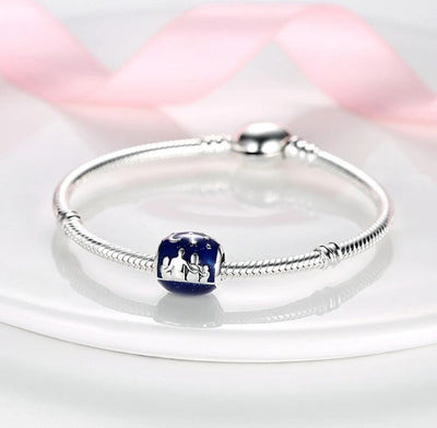 Blue Sky Moon & Stars Family Love Charm - bellissi