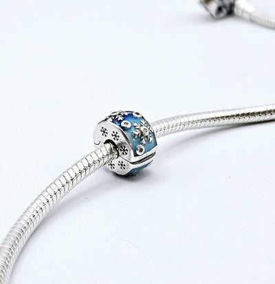Blue Snowflake Clip On Charm - bellissi