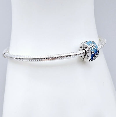 Blue Snowflake Clip On Charm - bellissi