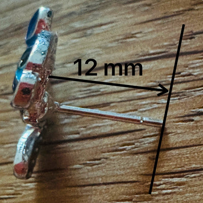 Blue Stitch Earrings - bellissi