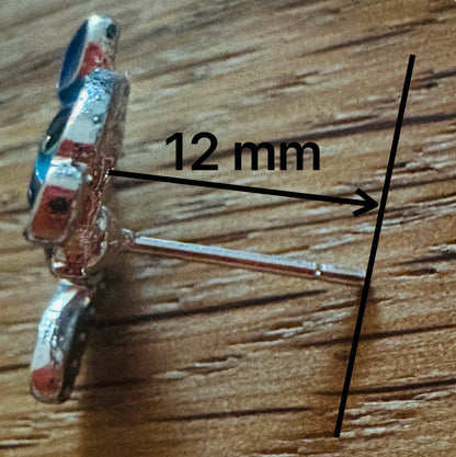 Blue Stitch Earrings - bellissi