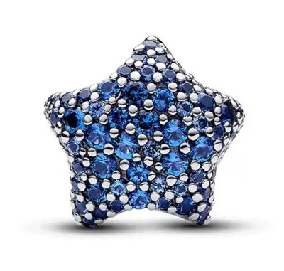 Blue Zirconia Star Charm - bellissi