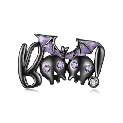 Boo Bat Skull Charm - bellissi