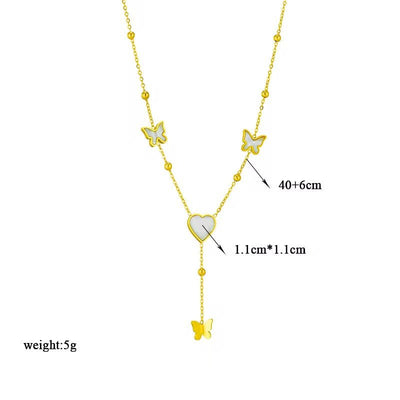 Butterfly Tassel Necklace - bellissi