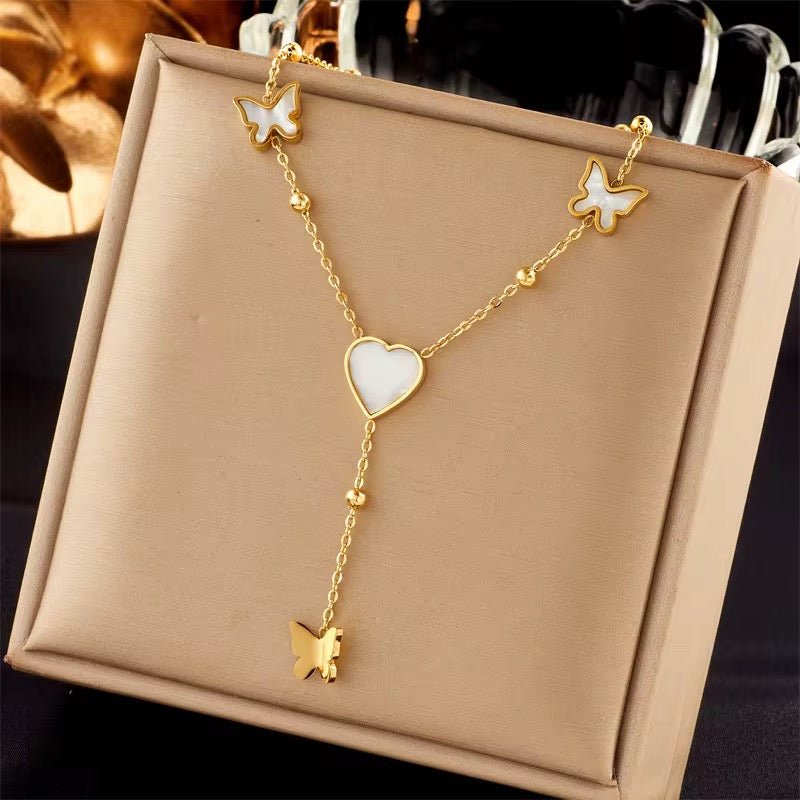 Butterfly Tassel Necklace - bellissi