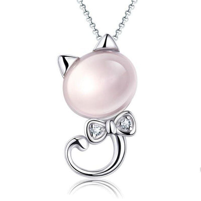 Cat Pendant Chain Necklace - bellissi