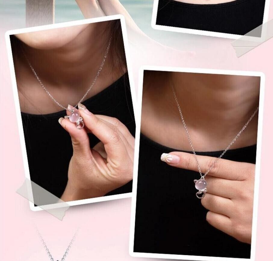 Cat Pendant Chain Necklace - bellissi