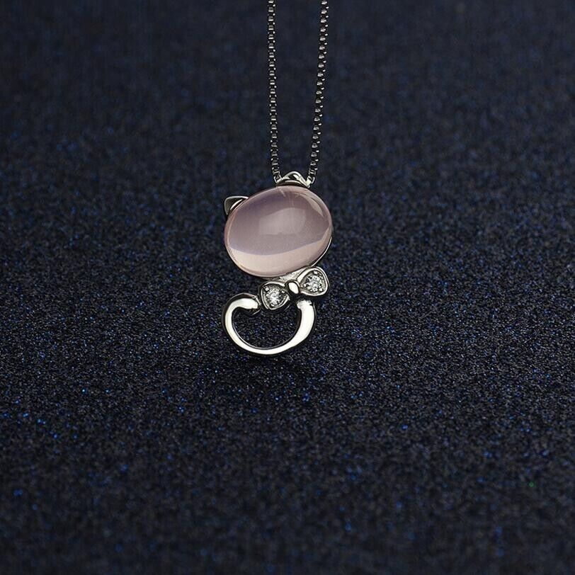 Cat Pendant Chain Necklace - bellissi