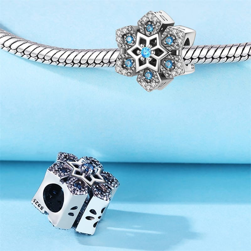 Icy Snowflake Charm