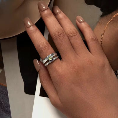 Celestial Sun & Moon Adjustable Ring - bellissi