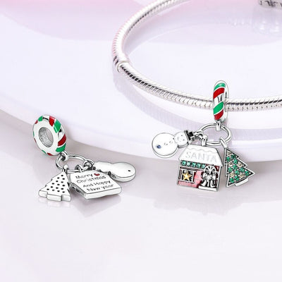 Christmas Tree Snowman Santa House - bellissi