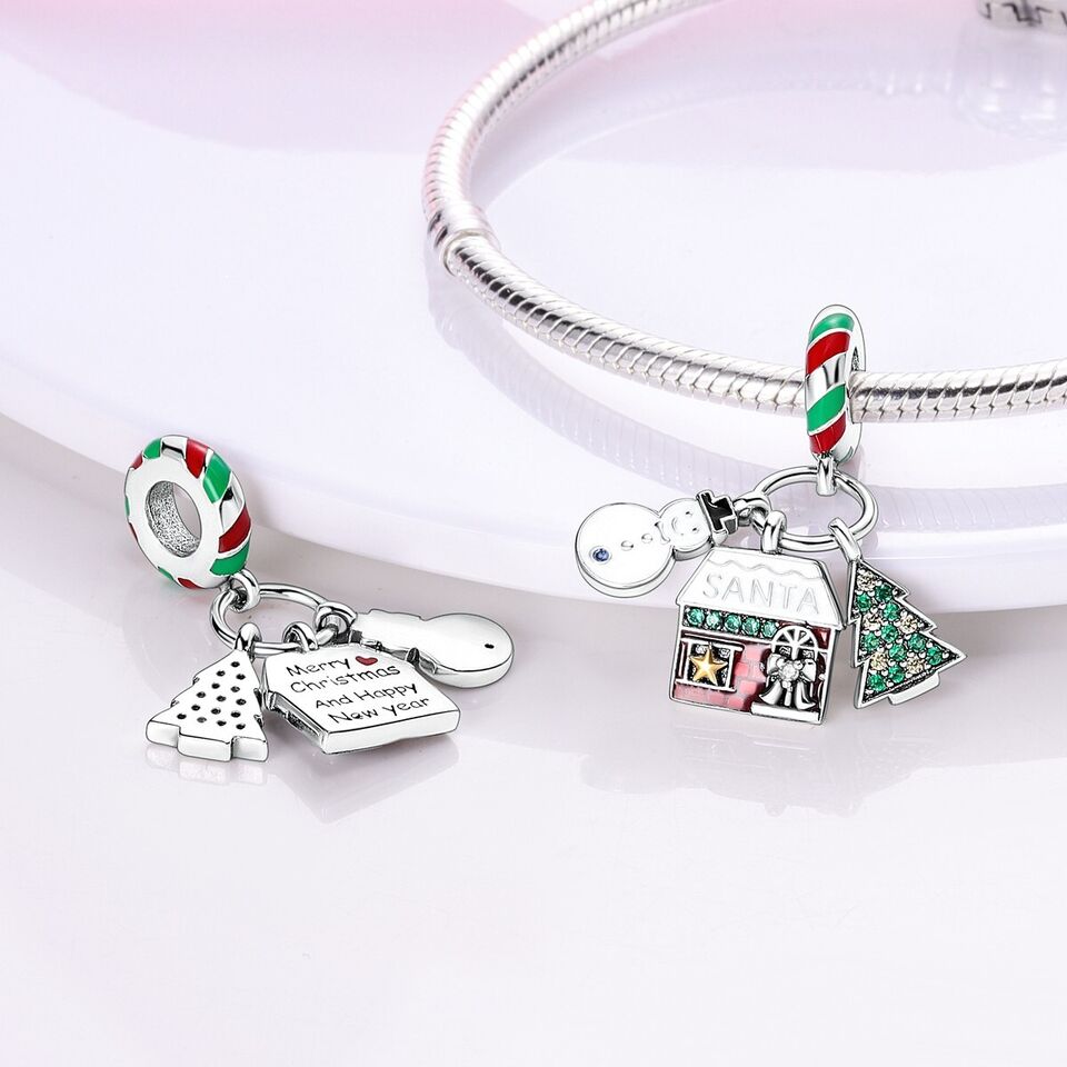 Christmas Tree Snowman Santa House - bellissi