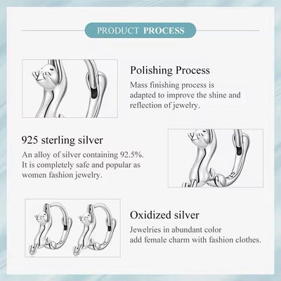 Climbing Cat Earrings - bellissi