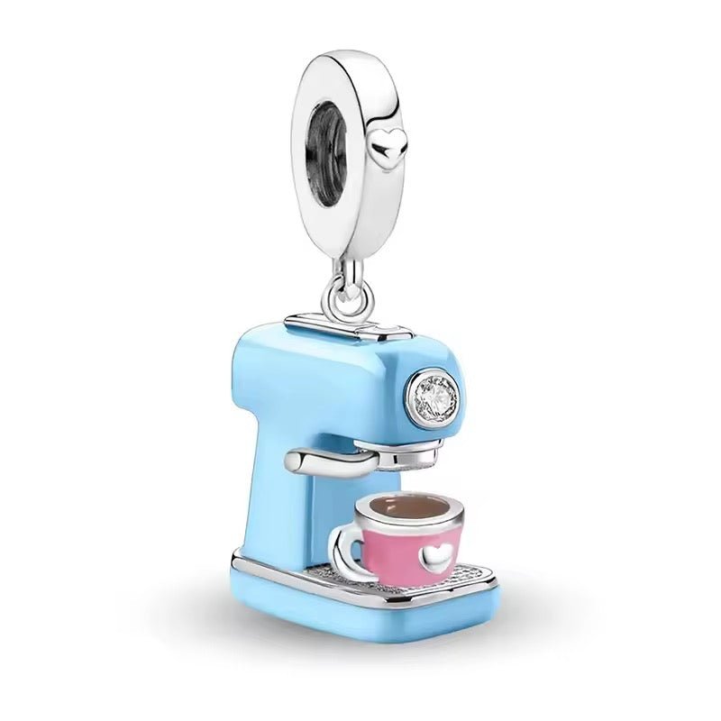 Coffee Lover Charm with Cute Espresso Machine - bellissi