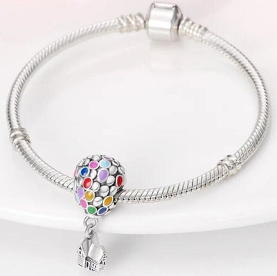 Colourful Hot Air Balloon Charm - bellissi