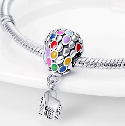 Colourful Hot Air Balloon Charm - bellissi