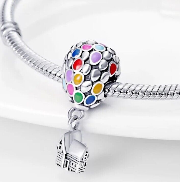Colourful Hot Air Balloon Charm - bellissi