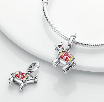 Colourful Lucky Elephant Dangle Charm - bellissi