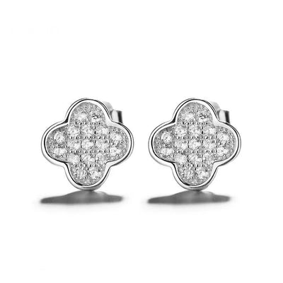 Crystal Clover Earrings - bellissi