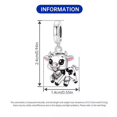 Cute Baby Cow Dangle Charm - bellissi