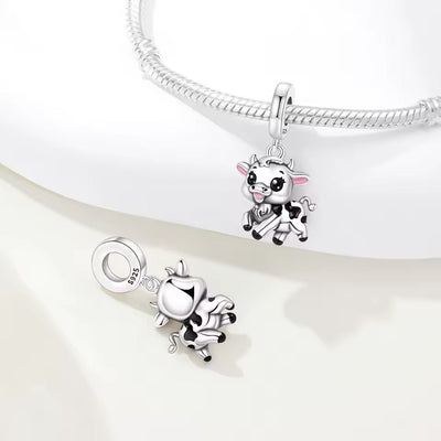 Cute Baby Cow Dangle Charm - bellissi
