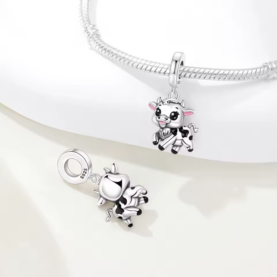 Cute Baby Cow Dangle Charm - bellissi
