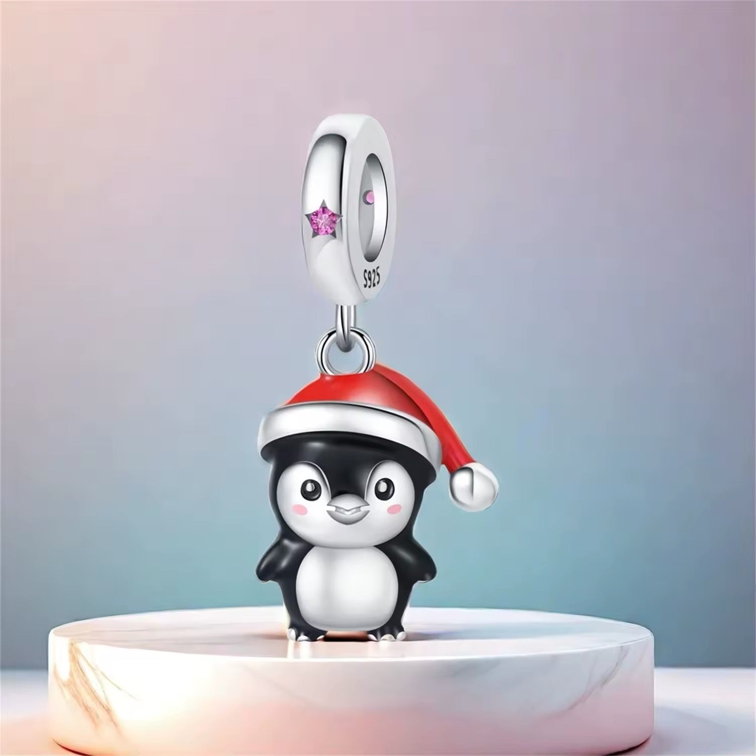 Cute Christmas Penguin Charms - bellissi