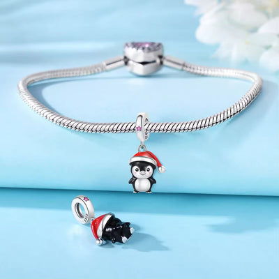 Cute Christmas Penguin Charms - bellissi