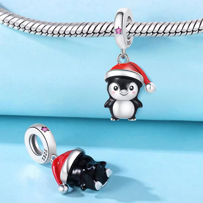Cute Christmas Penguin Charms - bellissi