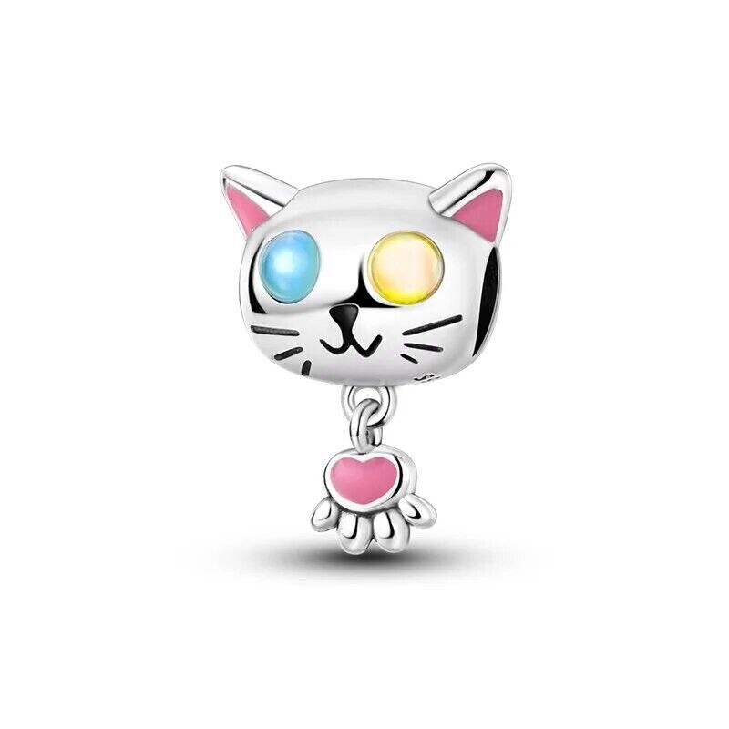 Cute Kitten Dangle Paw Charm - bellissi