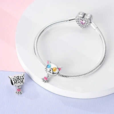 Cute Kitten Dangle Paw Charm - bellissi