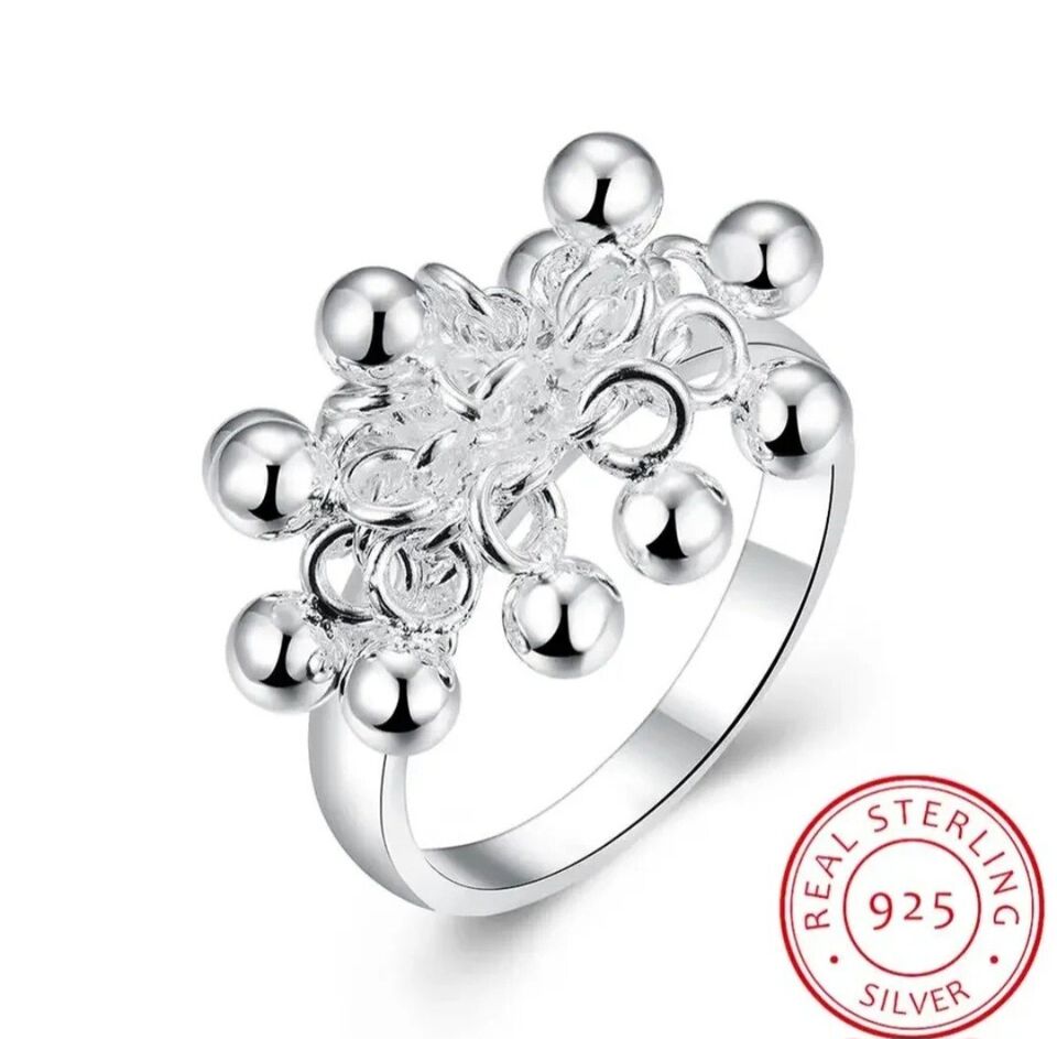 Dangling Round Beads Ring - bellissi