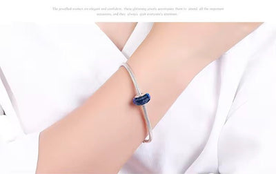 Dark Blue Murano Glass Charm - bellissi
