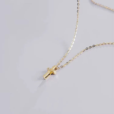 Delicate Cross Necklace - bellissi